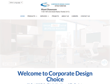 Tablet Screenshot of corporatedesignchoice.com